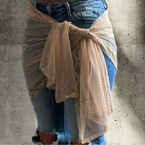 Y2K Sequin Mesh Wrap